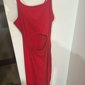 Great red dress. Sexy. Date Nights.
